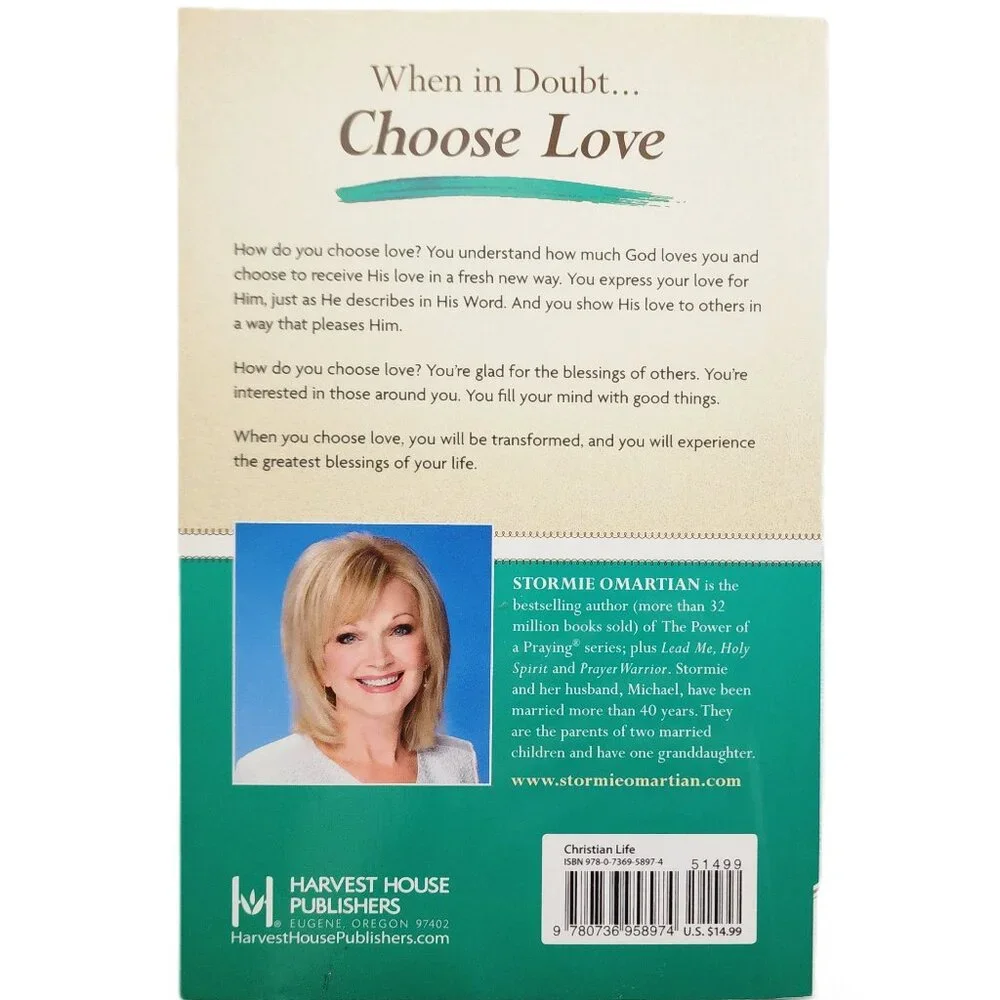 Choose Love The Three Simple Choices...& Prayer Study Guide Set by Omartian NEW
